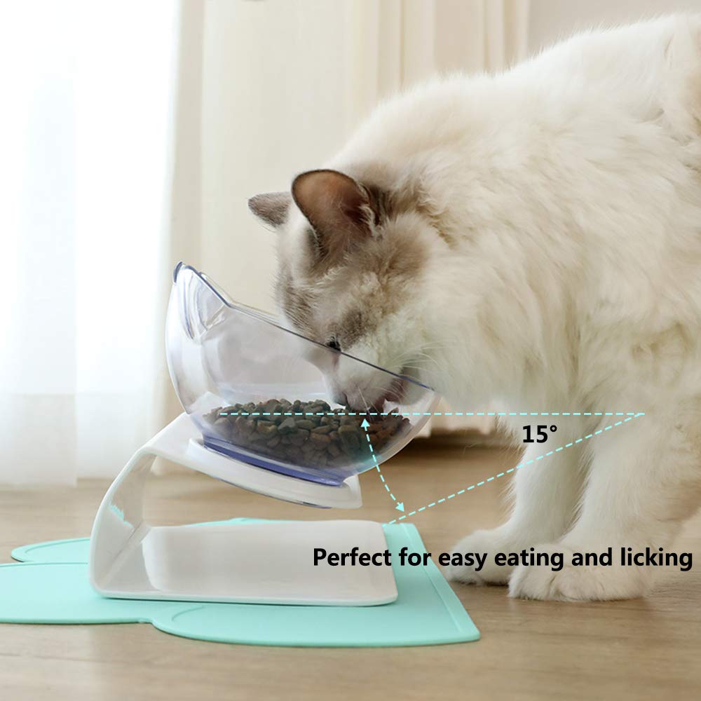 Non Slip Double Cat Bowl With Raised Stand.