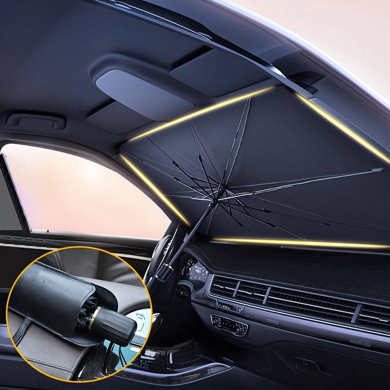 Foldable Car Windshield Sunshade UV Heat Block Umbrella