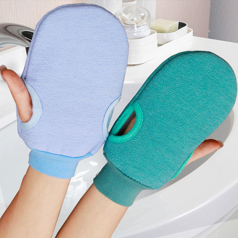 Solid Color Cute Bath Bath Towel Bath Gloves.