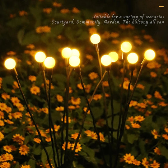 Outdoor Garden Lights: Firefly Solar Light for Outdoor Garden Decoration.