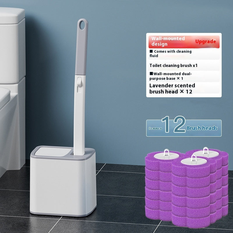 Disposable Toilet Brush Set Household Bathroom Without Dead Angle